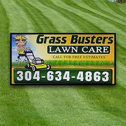 GrassBusters Lawn Care & Landscaping Logo