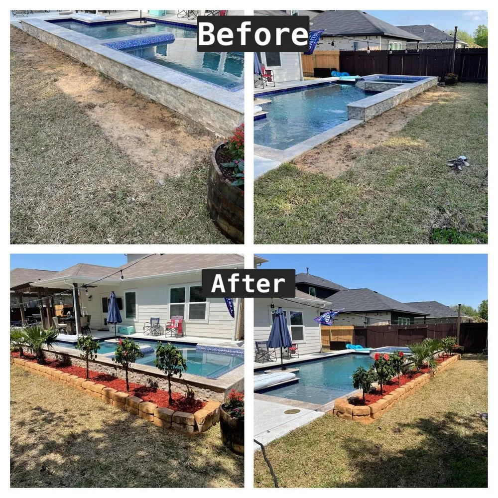 Professional garden landscaping for beautiful yards in Texas City, TX by GrassCutters