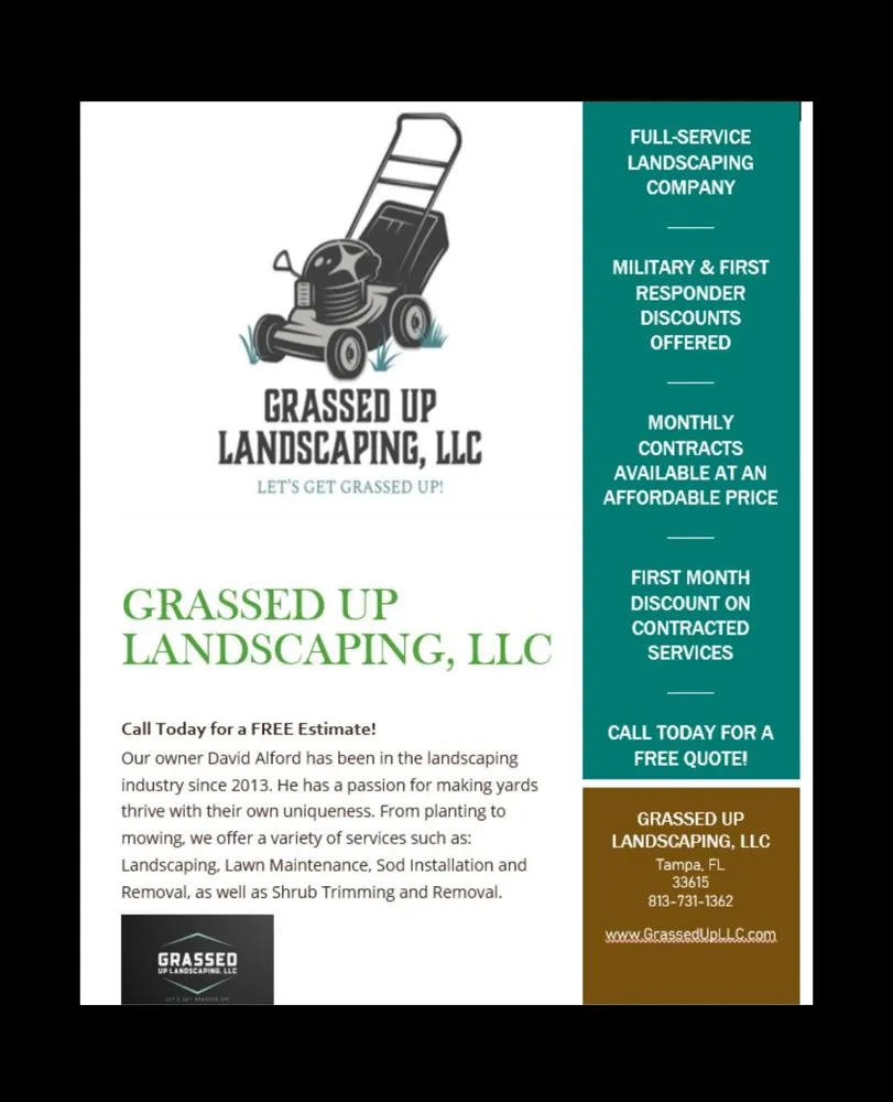 Top-rated garden landscaping for residential properties across Tampa, FL - Grassed Up Landscaping