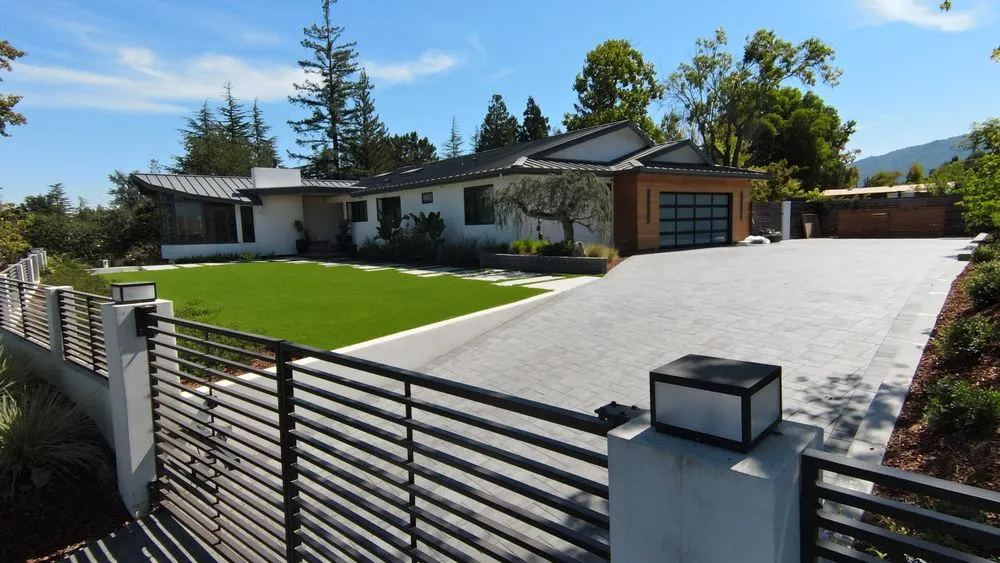 Custom landscape installation in San Jose, CA by Grasshopper Builders