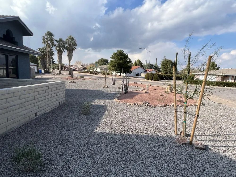 Custom lawn care service for residential properties in Huachuca City, AZ by Grasshopper Landscaping & Maintenance