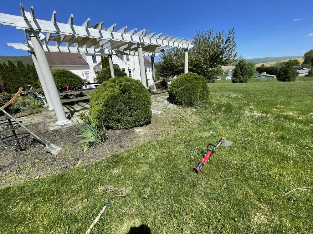 Custom landscape installation in Chambersburg, PA by Grasshopper, Landscaping and Lawn Care