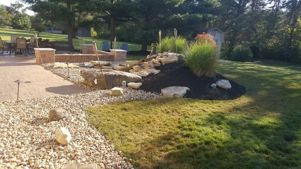 Custom landscape design with custom design across Kent, OH - GRASSHOPPER LAWN & LANDCAPING LLC