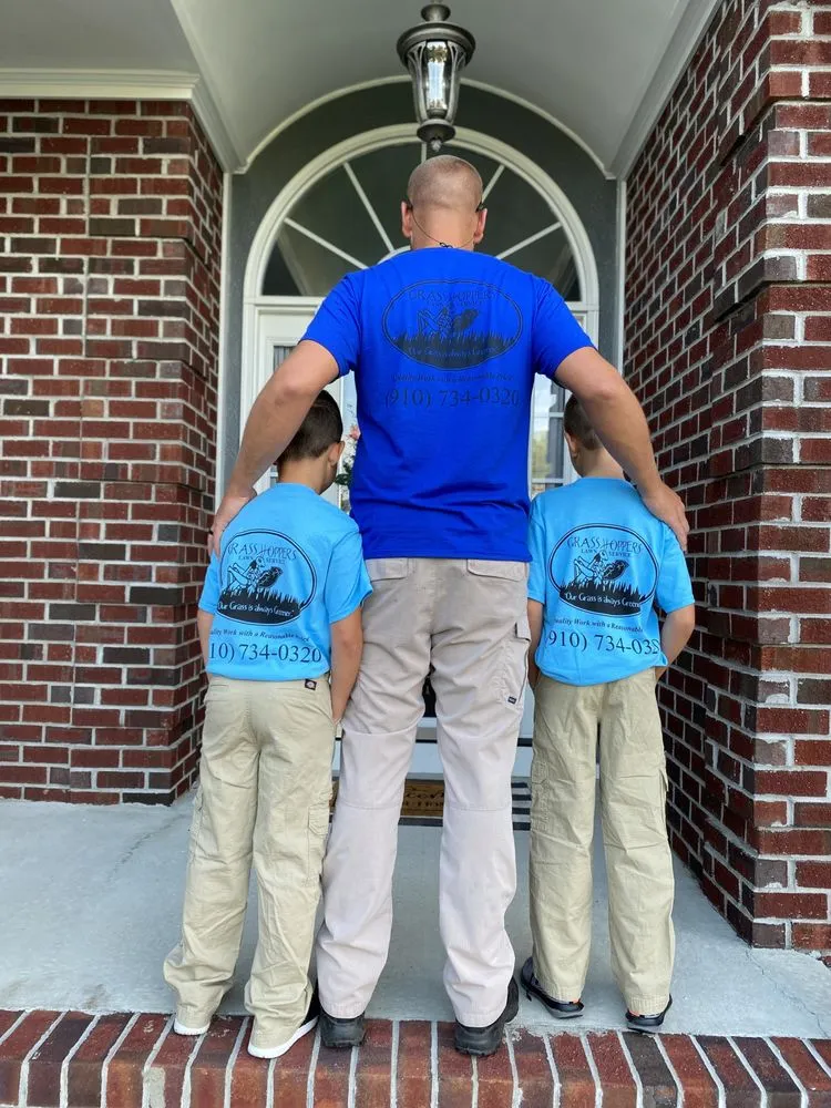 Professional outdoor landscaping with custom design in Fayetteville, NC by Grasshoppers Lawn Service