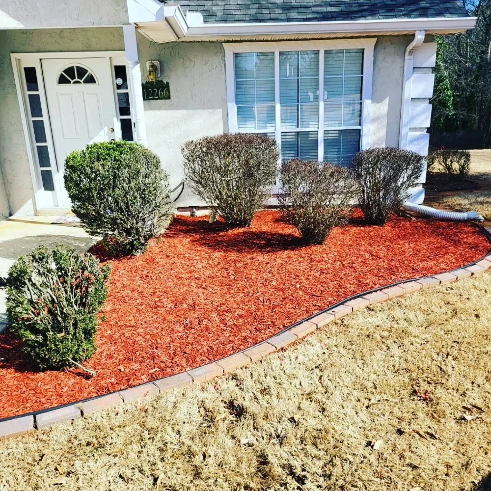 Custom garden landscaping for residential properties in Ball Ground, GA by Grasskings