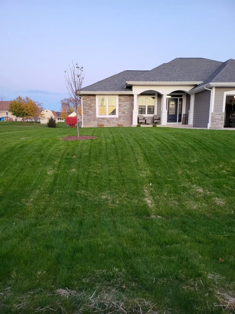 Custom landscape installation in Union Grove, WI - Grassman Lawn Service