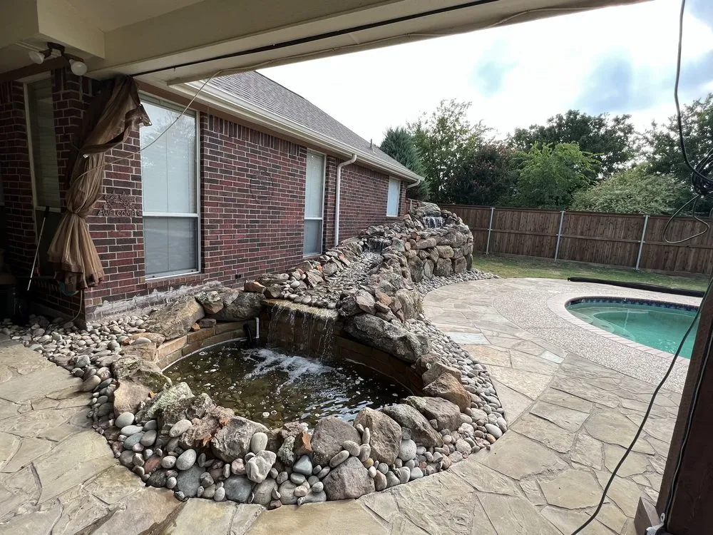 Custom yard cleanup service with custom design across Trenton, TX - Grassmaster Lawn Services