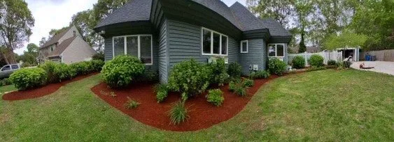 Custom residential landscaping for beautiful yards in Mashpee, MA by Grasso’s Landscape Construction