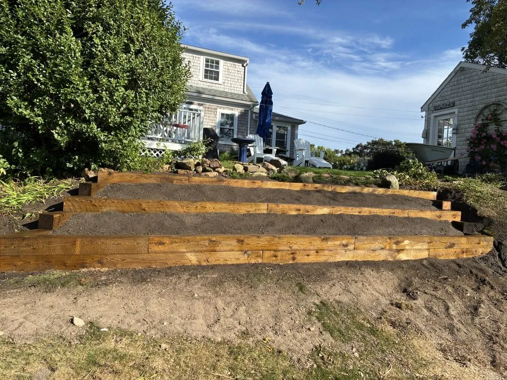 Affordable yard cleanup service for homes in Mashpee, MA by Grasso’s Landscape Construction