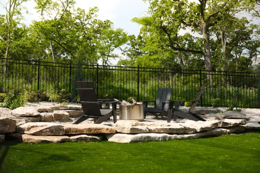 Professional residential landscaping with custom design in College Station, TX by Grassroots