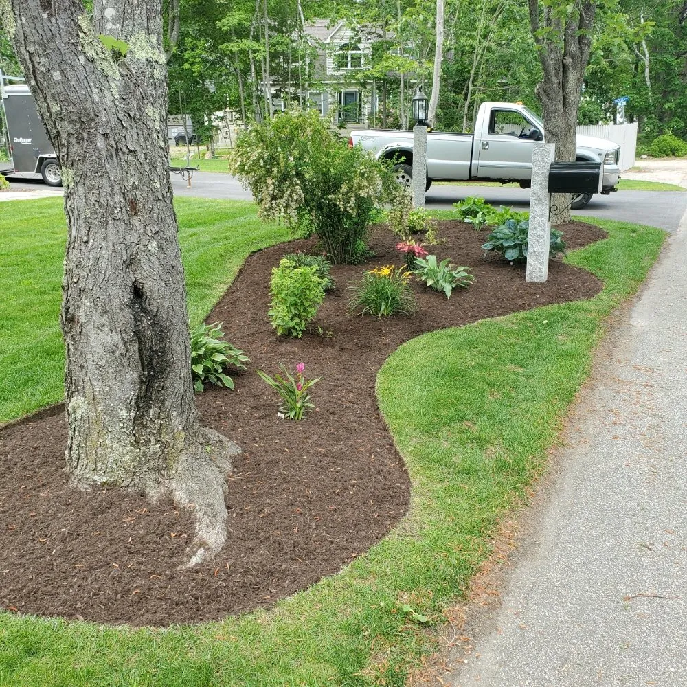 Custom landscape installation in Sanford, ME - Grassroots Landscaping