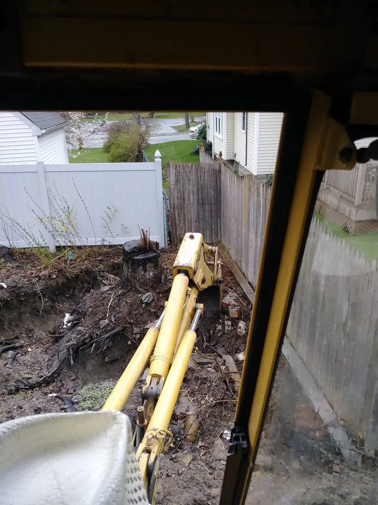 Custom yard cleanup service with custom design in Cornwall, NY by Grassy Knoll