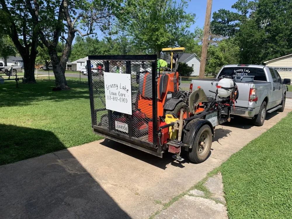 Professional landscape installation in Sulphur, LA by Grassy Lake Lawncare