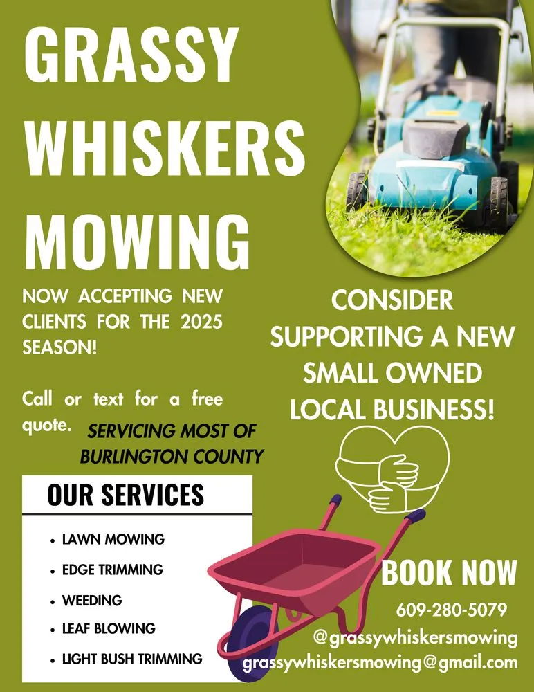 Professional lawn mowing service experts serving Lumberton, NJ - Grassy Whiskers Mowing