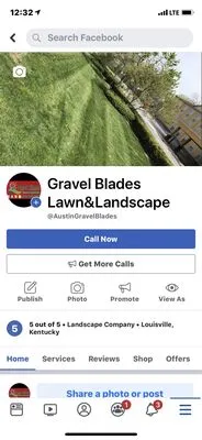 Gravel Blades Lawn & Landscape Logo
