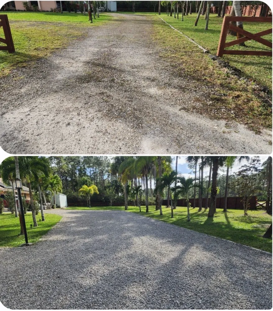 Affordable landscape design for homes in Loxahatchee, FL by Gravel Works