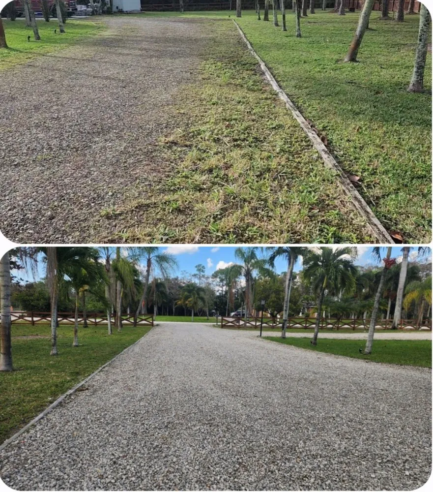 Local lawn mowing service with custom design in Loxahatchee, FL by Gravel Works