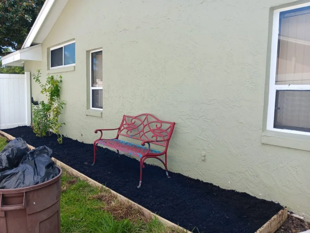 Custom landscape installation in Palm Coast, FL by Graves Landscaping And Design