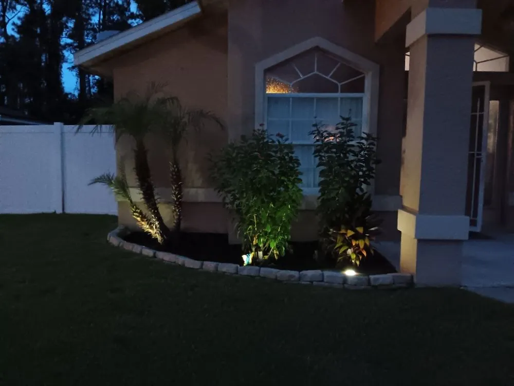 Custom outdoor landscaping with custom design in Palm Coast, FL by Graves Landscaping And Design