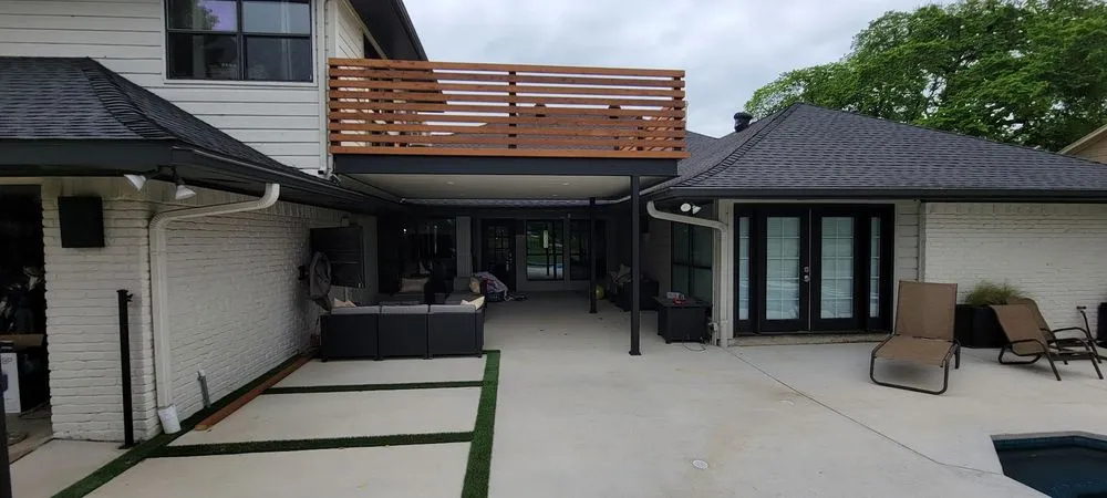 Custom garden landscaping in Rockwall, TX by Graves Pools and Outdoor Living