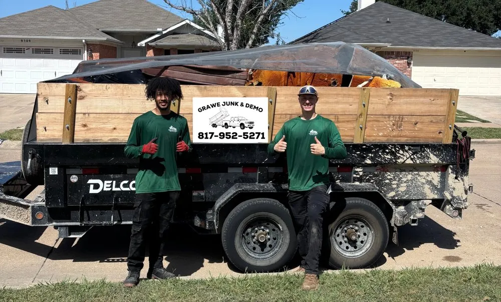 Top-rated lawn mowing service for residential properties across Euless, TX - Grawe Junk & Demo
