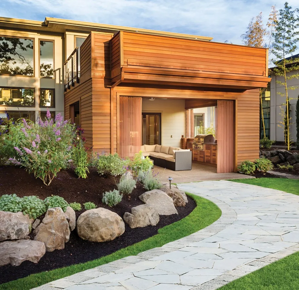 Professional lawn care service for beautiful yards in Everett, WA by Gray Olive Landscaping and Home cleaning services