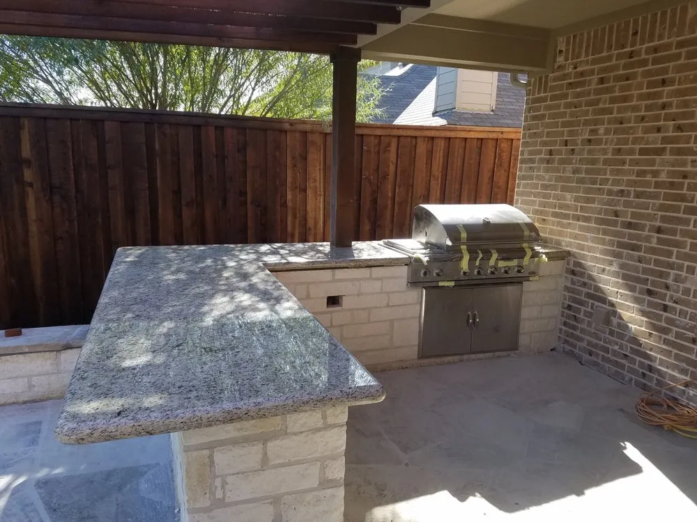 Custom lawn mowing service for outdoor upgrades in Dallas, TX by Grayscape Landscaping & Design