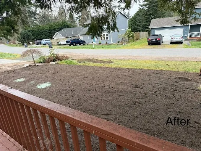 Custom landscaping services in Camano, WA by Graystone Tractor Services