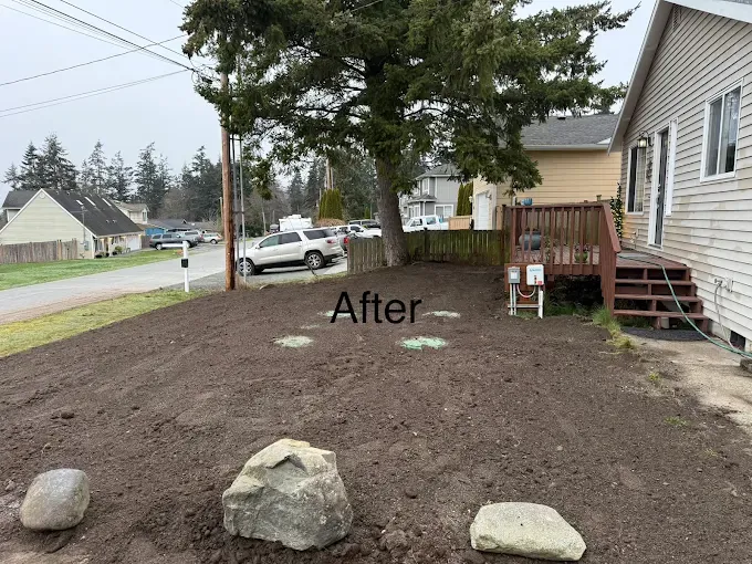 Affordable residential landscaping in Camano, WA by Graystone Tractor Services