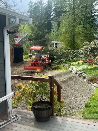 Custom lawn care service for year-round maintenance in Camano, WA by Graystone Tractor Services