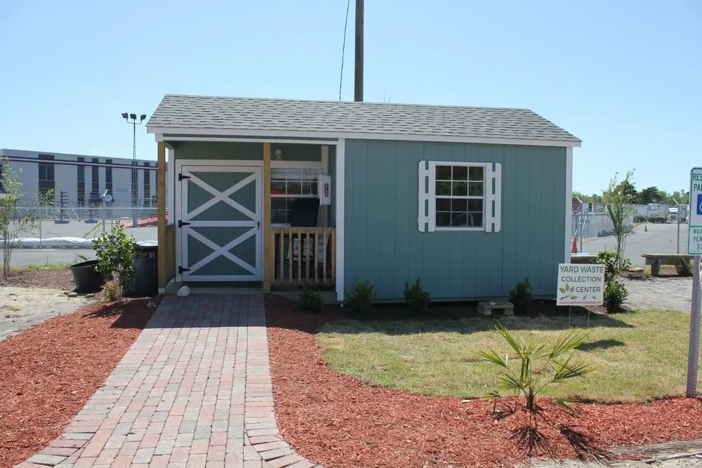 Custom garden landscaping with custom design in Wilmington, NC by Great America Outdoor Depot