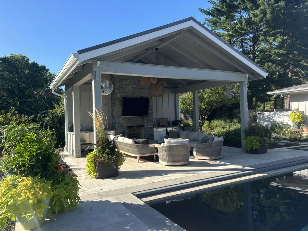 Affordable lawn mowing service for residential properties in Clarksburg, MD by Great American Landscapes