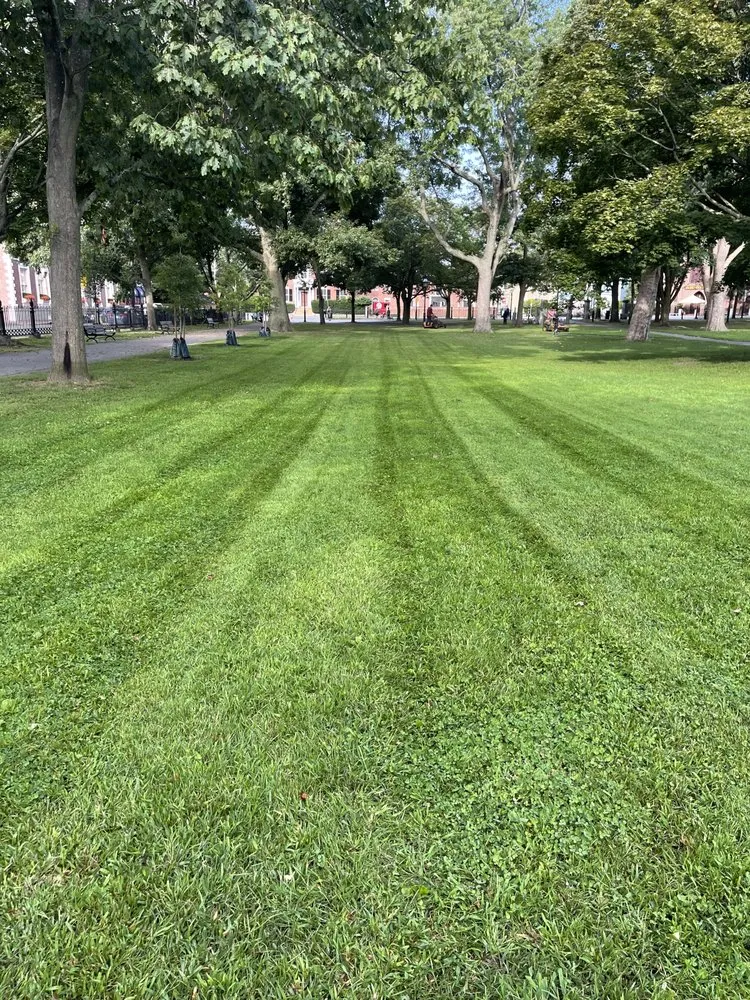 Trusted lawn mowing service for year-round maintenance in Lowell, MA by Great Horizons Landscaping