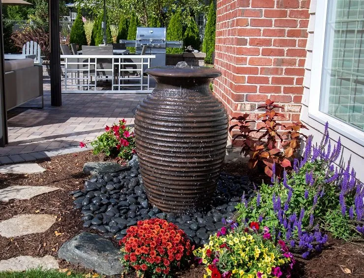 Custom landscape installation in Paw Paw, MI - Great Lakes Pondscapes