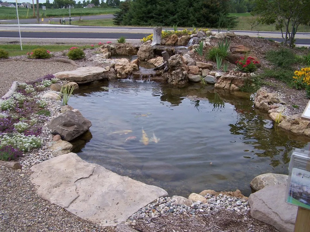 Local landscape installation in Paw Paw, MI - Great Lakes Pondscapes