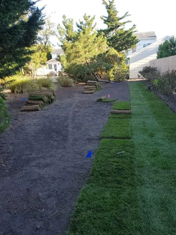 Custom yard maintenance with custom design in Pleasantville, NJ by Great Landscaping