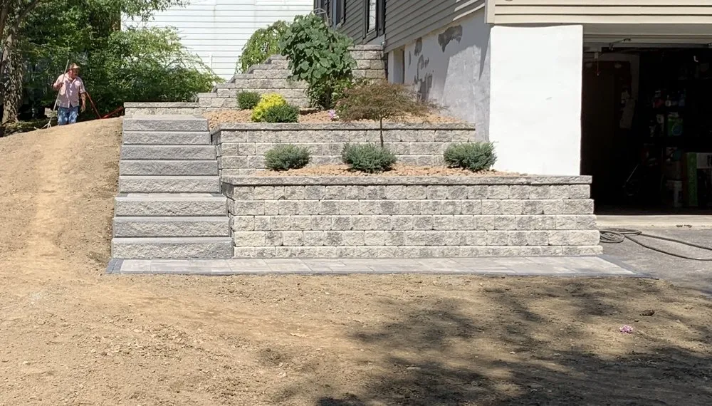 Professional landscape installation for homes in pleasant valley, NY by Great Oak Landscaping