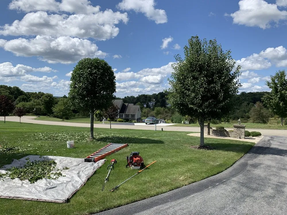 Custom landscape installation in pleasant valley, NY by Great Oak Landscaping