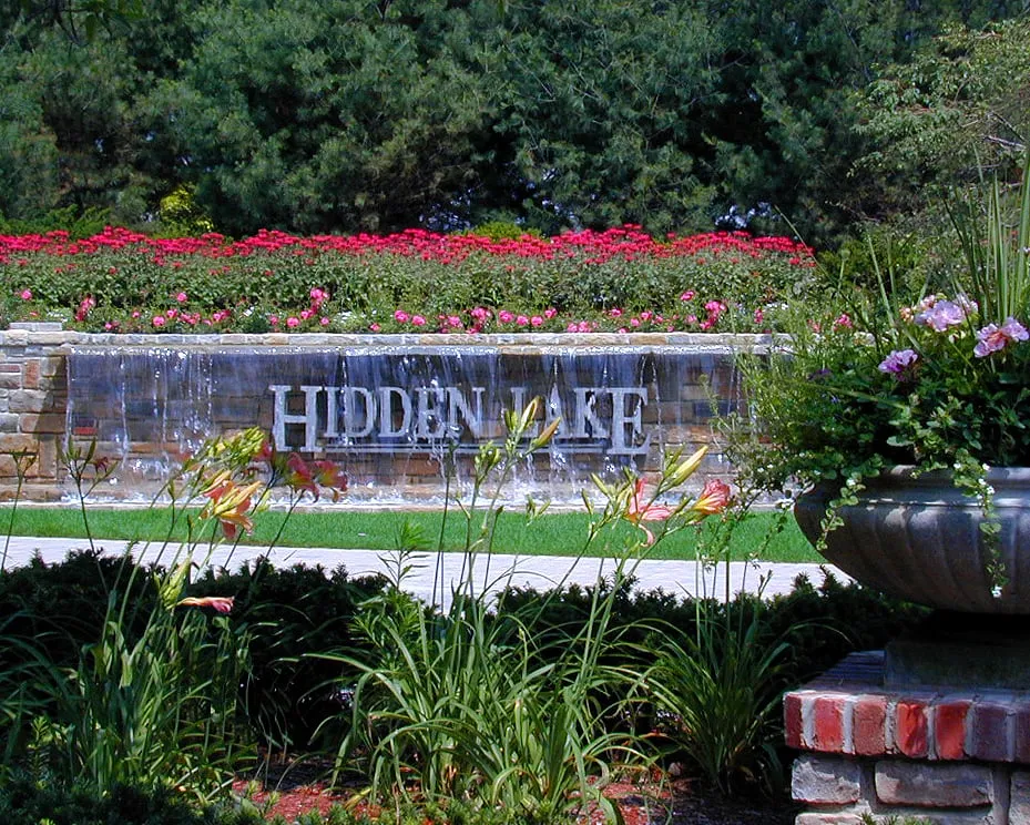 Custom garden landscaping in Novi, MI by Great Oaks Landscape Associates