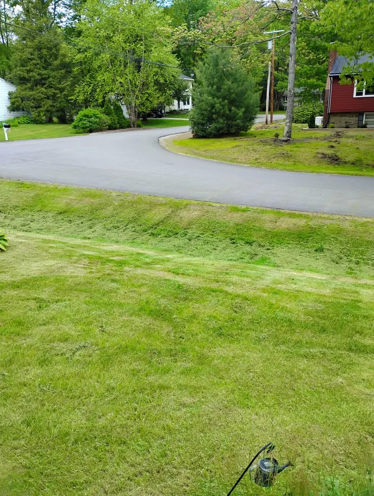 Affordable landscape design for homes in Topsham, ME by Great Works Enterprises