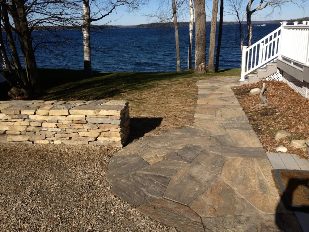 Reliable landscape installation in Bath, ME by Great Works Landscape