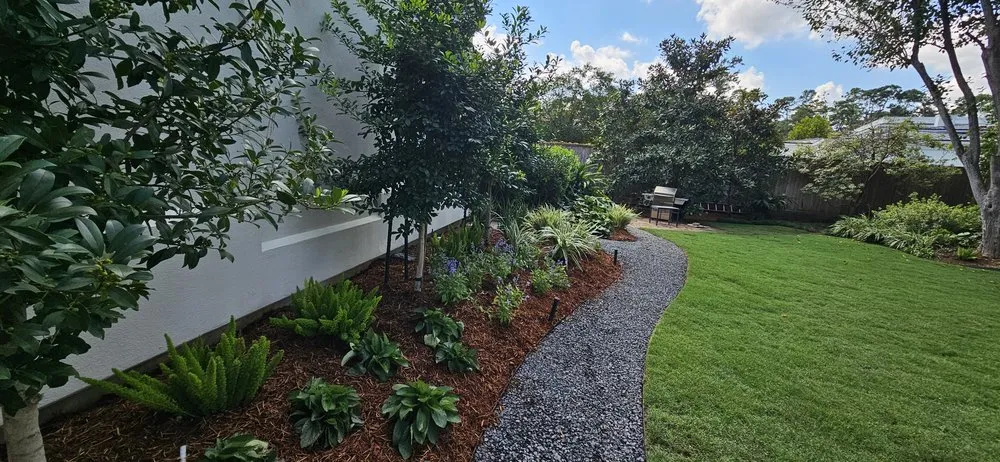 Custom garden landscaping for beautiful yards across Richmond, TX - Greater Houston Landscaping