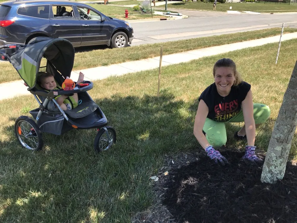 Professional landscape installation in Johnstown, OH by Greater Love Landscaping