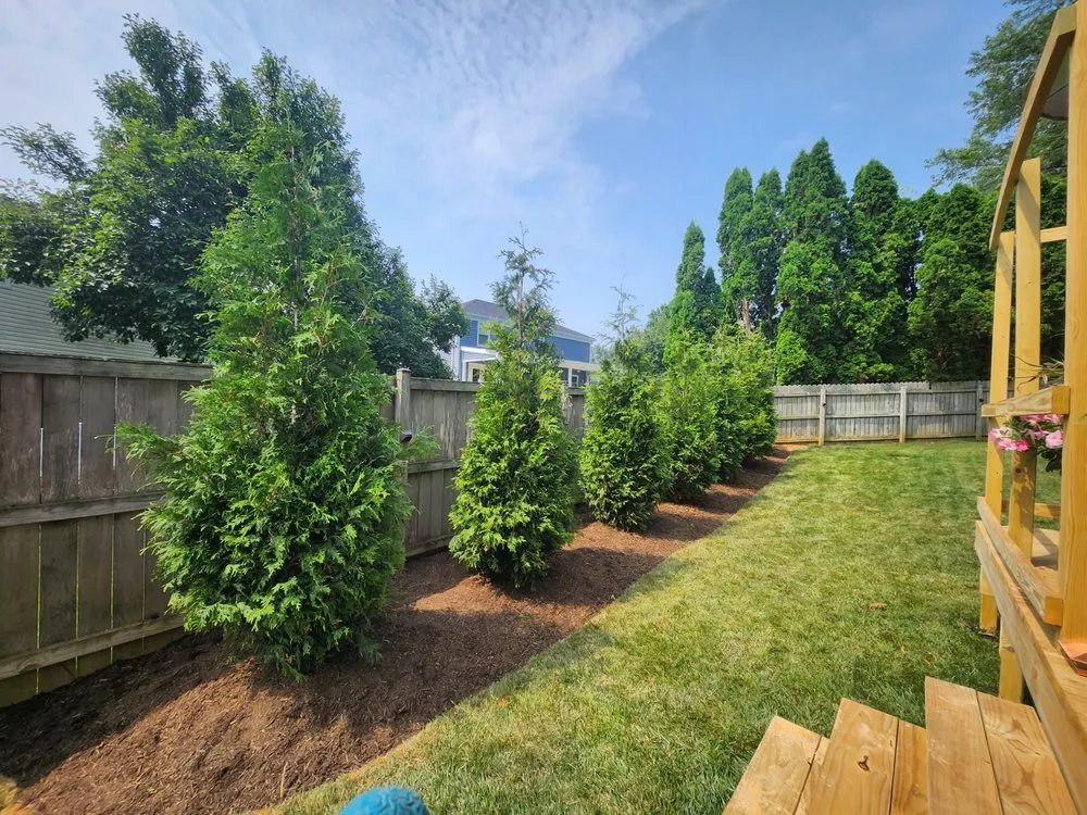 Custom garden landscaping in Rockville, MD by Green Acres Landscaping