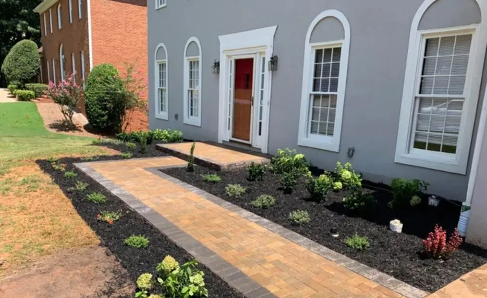 Professional yard cleanup service with custom design in Logan, UT by Green Again Landscaping