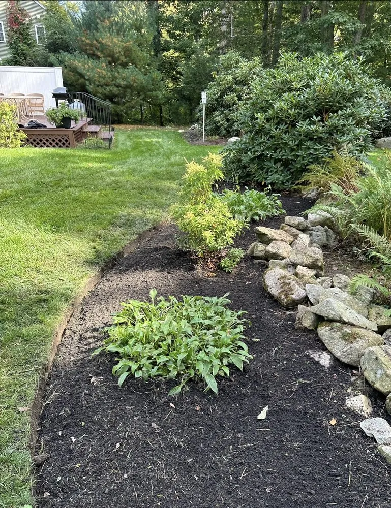 Local landscape installation in Brockton, MA by Green Bay Landscaping