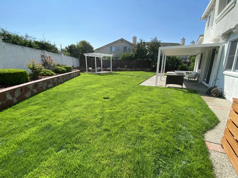Local lawn mowing service with custom design across Redwood City, CA - Green Bay Landscaping