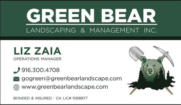 Green Bear Landscaping & Management Logo