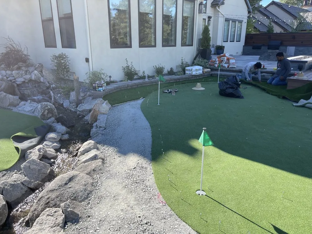 Professional landscape installation for outdoor upgrades in Carson City, NV by Green Bee Lawn and Landscape