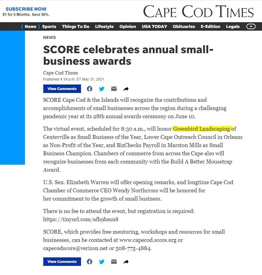 Professional residential landscaping experts serving Harwich, MA - Green Bird Landscaping